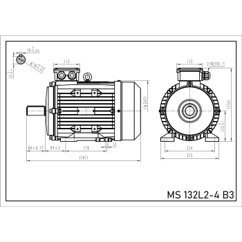 Silnik elektryczny 11kW 1400 obr/min. 132 B3